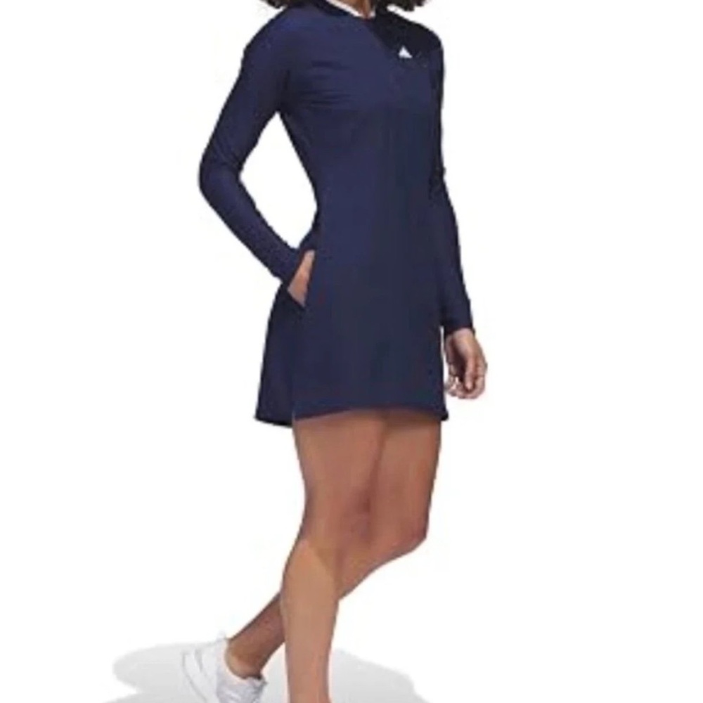 Adidas navy blue quarter zip golf dress size XL